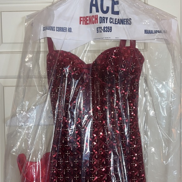 SOLD OUT Nadine Merabi Red Jumpsuit - Picture 9 of 14